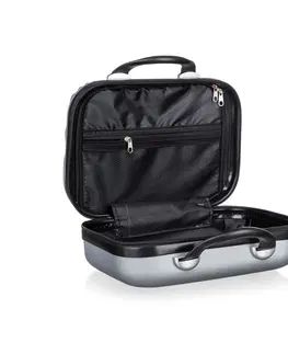 Batohy Pretty UP Cestovný škrupinový kufrík ABS07, veľ. 15, sivá