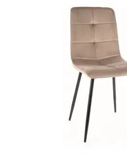 Jedálenské stoličky VITA jedálenská stolička, tmavobéžová 