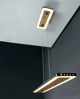 Závesné svietidlá Eco-Light LED závesné svetlo Solaris 3-step-dim 70 cm zlatá
