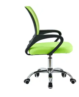 Kancelárske kreslá Kancelárska stolička, zelená/čierna, DEX 4 NEW