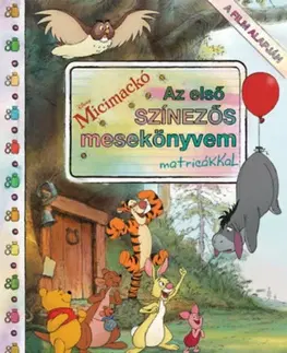 Nalepovačky, vystrihovačky, skladačky Micimackó - Első színezős mesekönyvem matricákkal