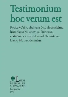 Poézia - antológie Testimonium hoc verum est