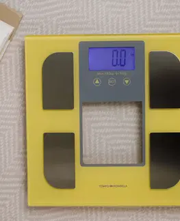 Osobné váhy TEMPO-KONDELA UTALA, digitálna osobná váha, žltá