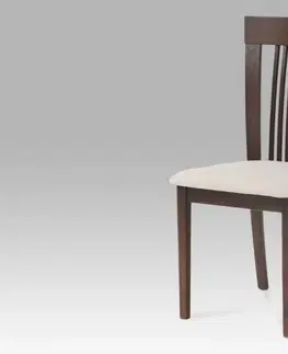 Jedálenské stoličky a kreslá Jedálenská stolička BC-3940 látka / drevo Autronic Orech