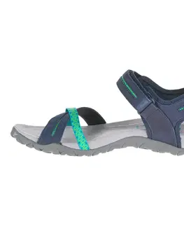 kemping Dámske turistické sandále Terran Cross modré