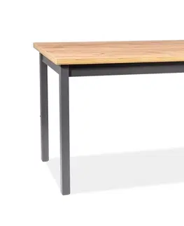 Jedálenské stoly BONO jedálenský stôl 100x60 cm, dub Lancelot / antracit
