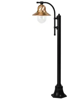 Verejné osvetlenie K.S. Verlichting Stĺpové svietidlo Toscane 1-pl. 150 cm čierne