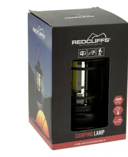 Svetlá a baterky Redcliffs Závesné kempingové svietidlo, USB, 11,5 x 18 cm, stmievateľná