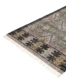 Koberce LuxD Dizajnový koberec Pahana 230 x 160 cm viacfarebný sivý - vlna