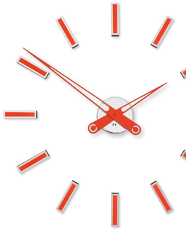 Hodiny Dizajnové nalepovacie hodiny Future Time FT9600RD Modular red 60cm