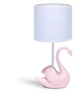 Lampy  B.V.  - Detská lampička 1xE14/40W/230V labuť ružová 