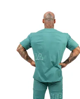 Pánske tričká Tričko s krátkym rukávom Nebbia Dedication 709 Green - XXL