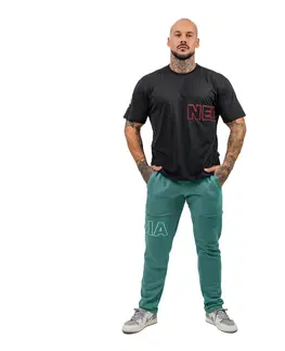 Pánske tričká Tričko s krátkym rukávom Nebbia Dedication 709 Black - XL