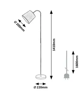 Stolové lampy Rabalux 6640 stojaca podlahová lampa