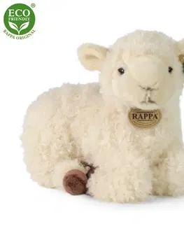 Plyšové hračky RAPPA - Plyšová ovca ležiaci 25 cm ECO-FRIENDLY