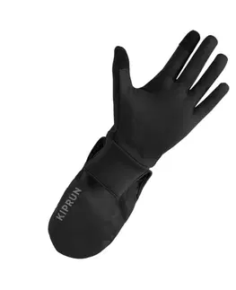 bežecké oblečenie Bežecké rukavice Evolutiv V2 pre mužov aj ženy čierne