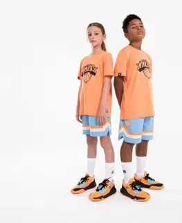 basketbal Detské basketbalové tričko TS 900 NBA Knicks oranžové