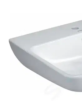 Kúpeľňa DURAVIT - ME by Starck Umývadlo, 600x460 mm, s prepadom, s otvorom na batériu, biela 2335600000