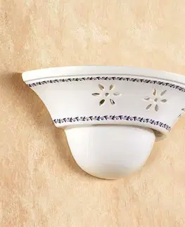 Nástenné svietidlá Ceramiche Nástenné svietidlo Il Punti s keramickou miskou