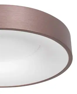Stropné svietidlá Steinhauer LED stropné svietidlo Ringlede, 2 700 K Ø 38 cm bronz