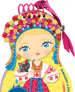 Nalepovačky, vystrihovačky, skladačky Obliekame ukrajinské bábiky ALINA – Maľovanky