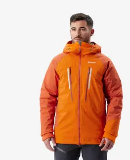 alpinizmus Pánska nepremokavá horolezecká bunda Alpinism Light oranžová