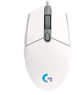 Myši Herná myš Logitech G102 Lightsync Gaming Mouse, biela 910-005824