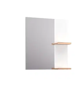 Kúpeľňové zrkadlá s poličkou Zrkadlo Legar 60 biela