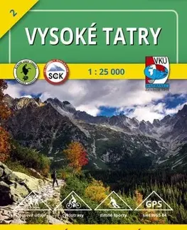 Turistika, skaly Vysoké Tatry - TM 2 - 1: 25 000