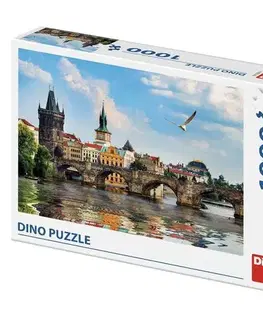 1000 dielikov Dino Toys Puzzle Karlov most 1000 Dino