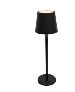 Nočné lampy Stolná lampa Noemi, P/v:11,5/36cm, Čierna