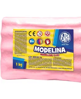 Hračky ASTRA - Modelovacia hmota do rúry MODELINA 1kg Malinová, 304118002