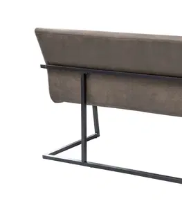 Lavice do jedálne LuxD Dizajnová lavica Maximiliano 160 cm vintage taupe