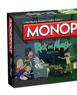 Hry v angličtine Winning Moves Hra Monopoly Rick and Morty (hra v angličtine)