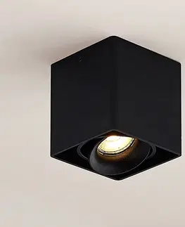 Bodové svetlá Arcchio Arcchio Kubika, bodová lampa GU10, 1 svetlo/čierna