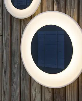 Solarné lampy na stenu Newgarden Solárne nástenné svietidlo Newgarden Wally LED, Ø 39 cm