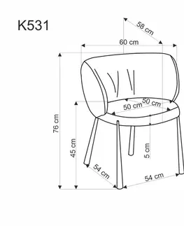 Stoličky Jedálenské kreslo K531 Halmar Béžová