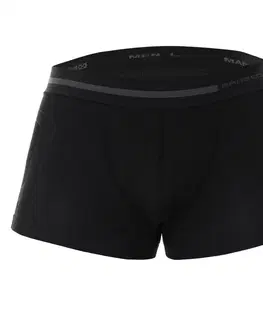 Boxerky, trenky, slipy, tangá Pánske boxerky Brubeck Wool Comfort čierna - XL