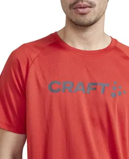Pánske tričká CRAFT CORE Unify Logo červená - XL