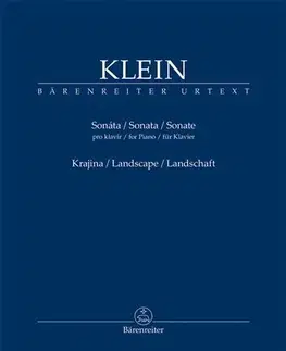 Hudba - noty, spevníky, príručky Sonáta pro klavír: Krajina - Gideon Klein