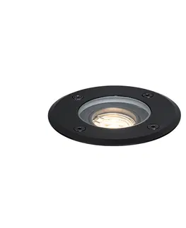 Podlahove vonkajsie svietidla Moderné vonkajšie pozemné bodové svietidlo čierne 35 mm nastaviteľné IP65 - Delux
