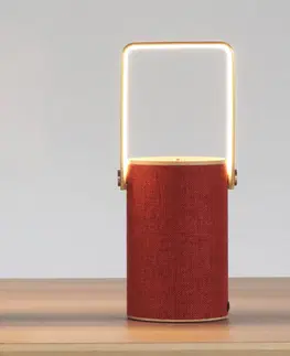Vnútorné dekoratívne svietidlá LOOM DESIGN LOOM DESIGN Silo 1 lampa BT reproduktor červená