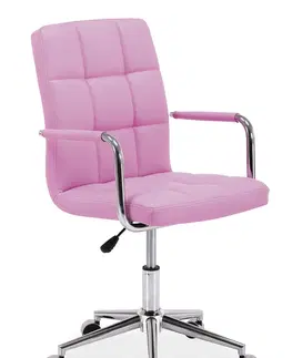 Kancelárske stoličky Kancelárske kreslo K-022, ružové
