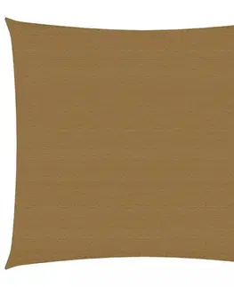 Stínící textilie Tieniaca plachta obdĺžniková HDPE 2,5 x 3 m Dekorhome Béžová