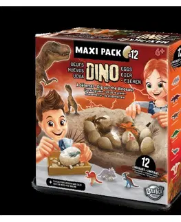 Dinosaury a archeológia Buki Maxi sada Dinosaurie vajcia 12ks