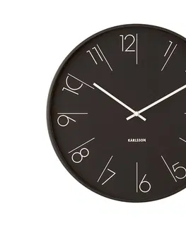 Hodiny Nástenné hodiny KA5607BK, Karlsson, Elegant Numbers, 40cm
