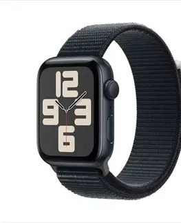 Inteligentné hodinky Apple Watch SE GPS 44mm Midnight Aluminium Case with Midnight Sport Loop MREA3QCA