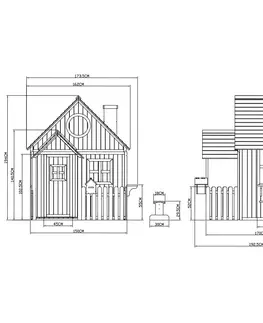 Detské drevené domčeky Detský záhradný domček NATHANIEL