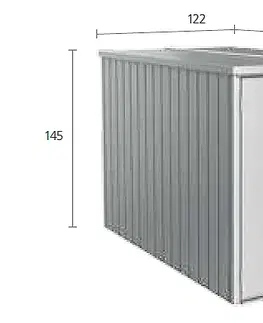 Úložné boxy Biohort Multifunkčný úložný priestovoý box Minigaráž (tmavo sivá metalíza) Minigaráž (3 krabice)
