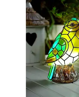 Vonkajšie osvetlenie Solárny vtáčik Tiffany
